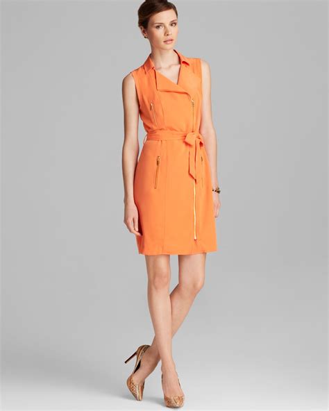 calvin klein dresses women orange